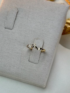 Anel falange coração fino cravejado ANJM02 na internet