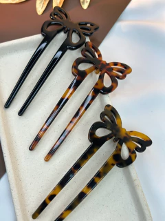 Palito de cabelo acetato borboleta PAJI02 na internet