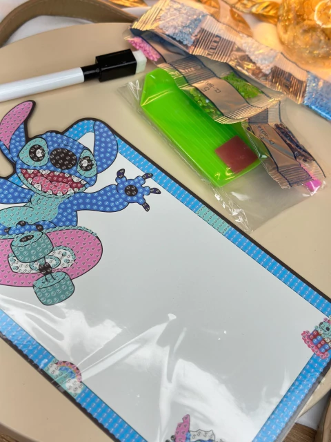 Lousa ima com pintura diamante Stitch com caneta INFCR01 - comprar online