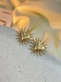 Brinco coração raio de sol BRISN04 na internet