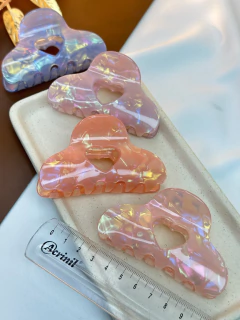 Piranha acetato meia lua / coração M PILA01 - Ruchelli Bijoux