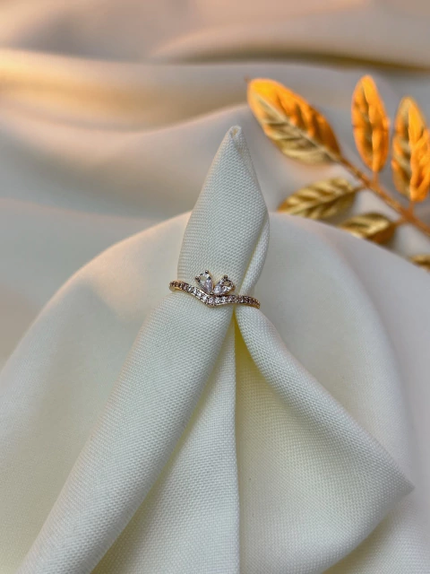 Anel formarto v /coração cristal ANJM02 - comprar online