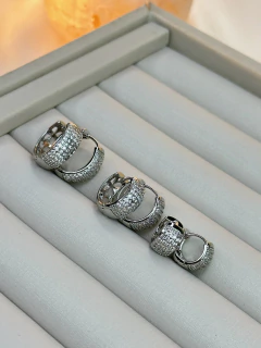 Trio de brico argola cravejada BRIFD10 na internet