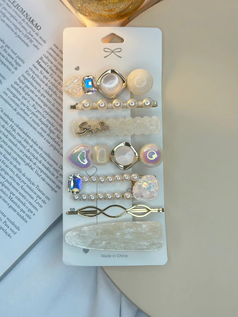 Cartelona 7 peças branca concha e perola CARPK01 - comprar online