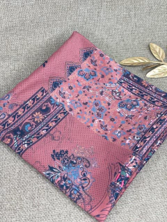 Lenço 70x70 Paisley fosco premium LENOI01