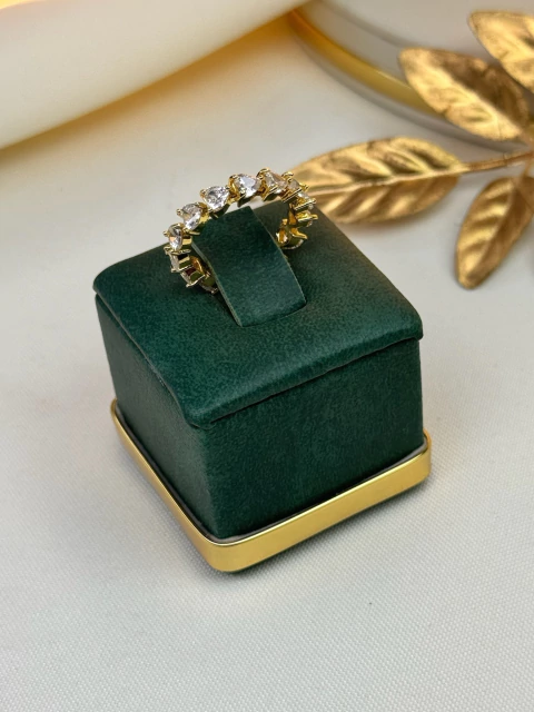 Anel LUXO regulável cristal coração ANSO01 - comprar online