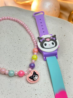 Kit relógio e colar turma Hello Kitty INFVR01 na internet