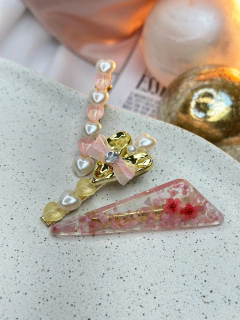 Kit 3 bicos de pato triângulo encapsulado/corações BCLR01