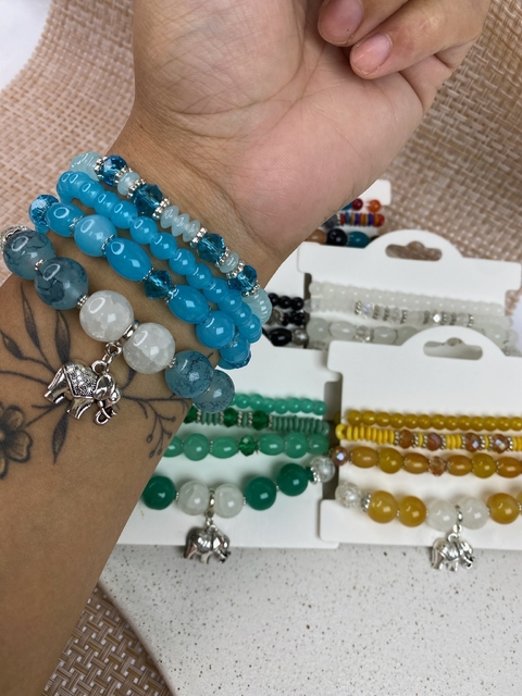 Kit de pulseira elefante PULY01 - comprar online