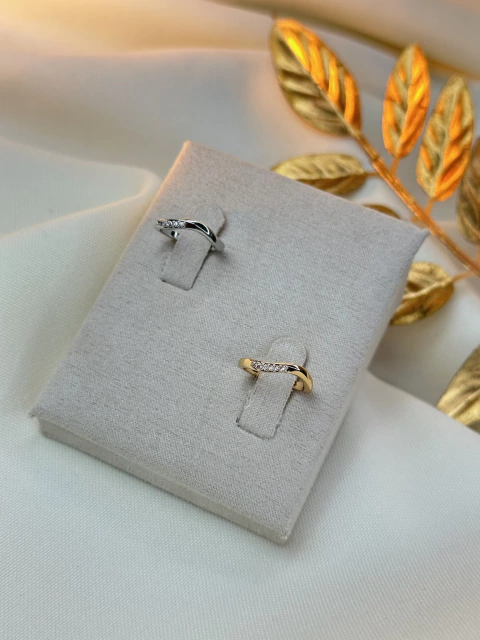 Anel falange fino cravejado ANJM02 - comprar online