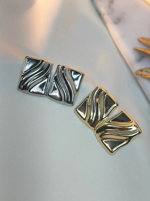 Brinco quadrado risca BRIJT09 - comprar online