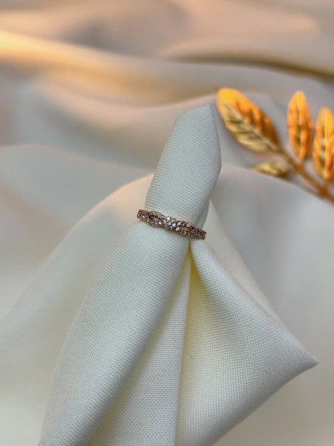 Anel infinito/ cravejado 2 fios ANJM02 - comprar online