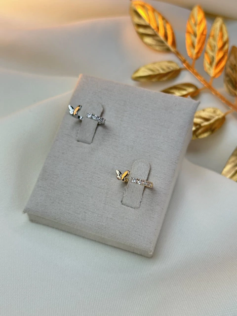 Anel falange borboleta/cravejado ANJM02 - comprar online