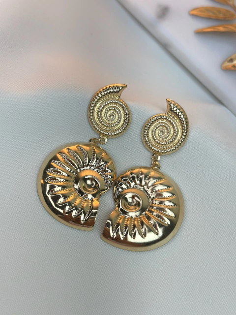 Brinco duplo caracol BRILY04 - comprar online