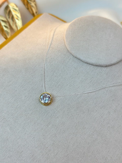 Colar FOLHEADO nylon ponto de luz CORM01 - comprar online