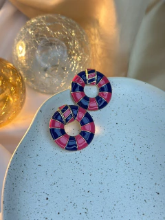 Brinco redondo resinado listras BRIRI01 na internet