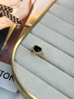 Anel coração cristal ANMN05