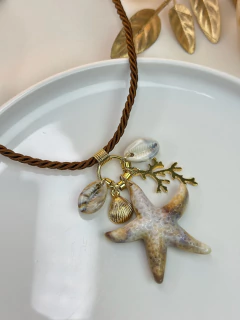 Colar cordão estrela/fundo do mar CONG03
