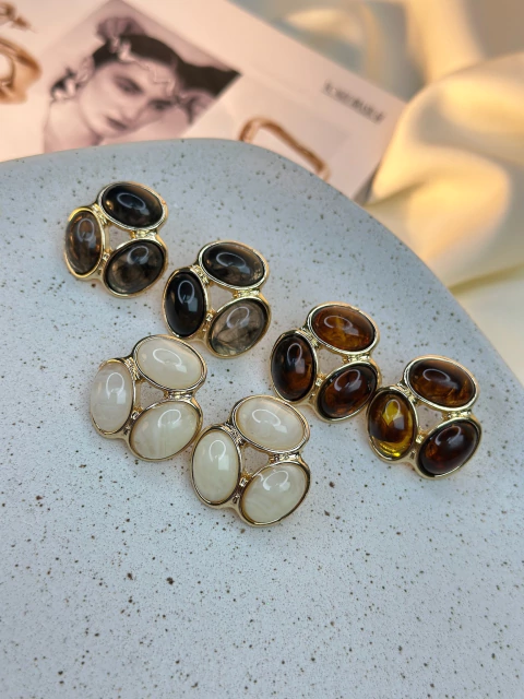 Brinco triplo esfera BRISN04 - comprar online