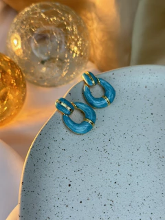 Imagem do Brinco pendurado resinado BRIJC01