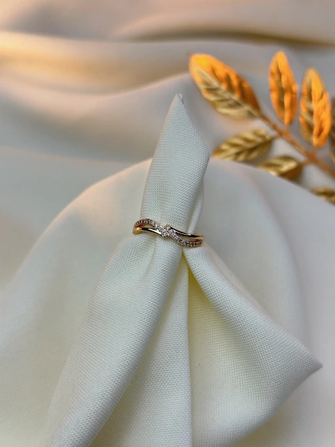 Anel entrelaçado /cravejado ANJM02 - comprar online