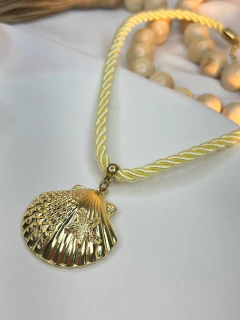 Colar cordão concha CONG01 - Ruchelli Bijoux