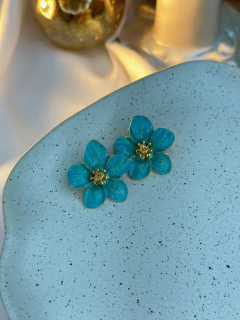 Brinco flor Laisla CATAFORÉTICO BRIPR01 - Ruchelli Bijoux