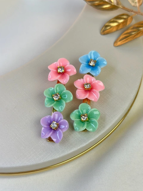 Kit 2 bicos de pato hibisco colorido BICMU15 - comprar online