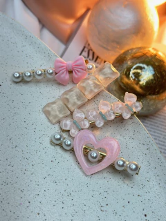 Kit 4 bicos de pato coração/borboletas/laço BCFD01 - Ruchelli Bijoux