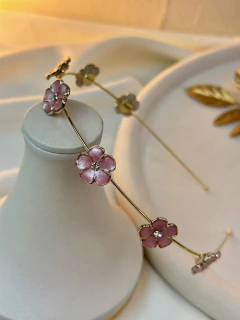 Tiara ferro flor resinada TILS07 - Ruchelli Bijoux