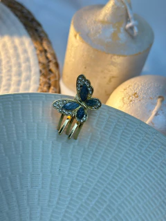 Bico de pato P borboleta de vidro BCFD01 - Ruchelli Bijoux