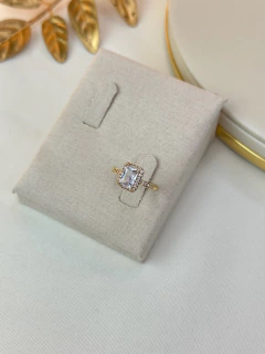 Anel quadrado cristal ANLS07 - Ruchelli Bijoux