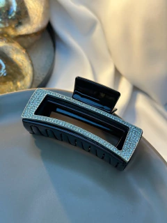 Piranha G quadrada vazada strass PIFD02 - Ruchelli Bijoux