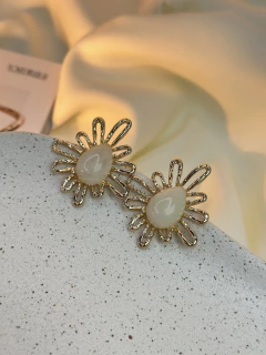 Brinco oval/onda resinado BRISN04 - loja online