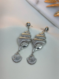 Brinco caracol/concha BRILY04 - Ruchelli Bijoux