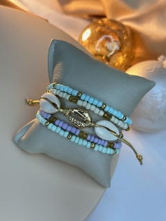 Kit de pulseira com trio de búzios PUJ01