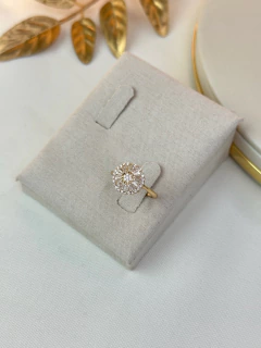 Anel botão detalhado zircônia ANLS07 na internet