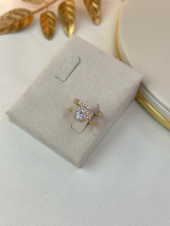 Kit 2 Anel esfera cristal/cravejado ANLS07 na internet