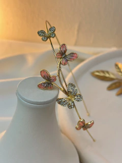 Imagem do Tiara ferro borboleta resinada/cravejada TILS07