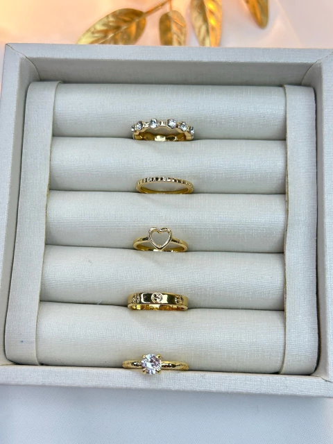 Kit aneis cristal ANCL03 - comprar online