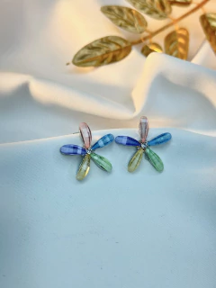 Brinco flor aplicação BRILA03 - Ruchelli Bijoux