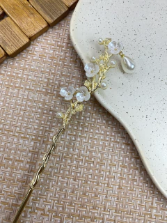 Palito de cabelo FERRO ramos de flor p ly06 - comprar online