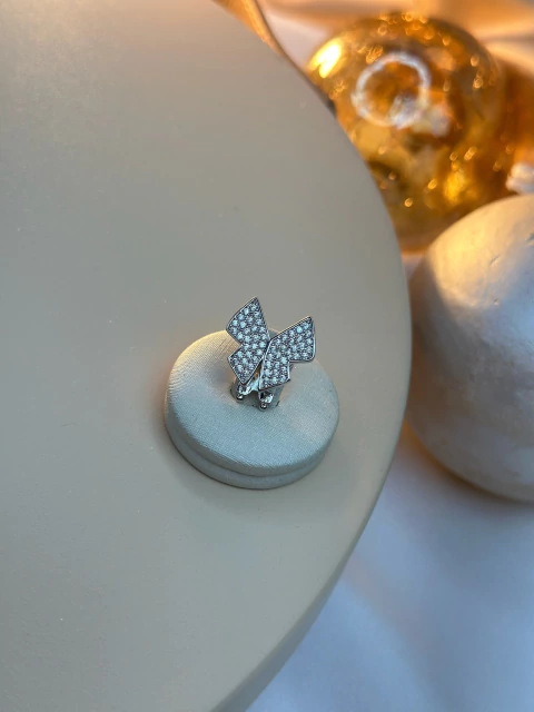 Pingente/ Charm borboleta cravejada lisa PINPR01 - comprar online