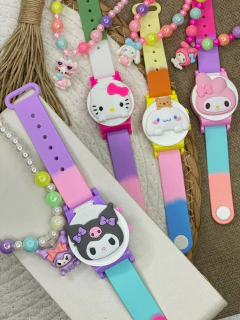 Kit Relogio e Pulseira infantil KUROMI/HELLOKIT vd05 - comprar online