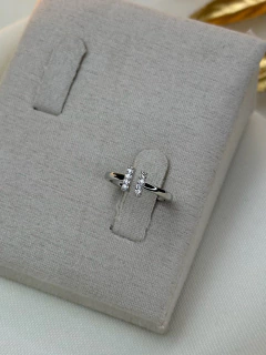 Anel falange insp hermes cravejado ANJM02 - Ruchelli Bijoux