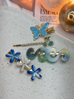 Kit 4 peças borboleta/flores resinadas BCJT01 - loja online