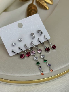 Kit 5 pares de brincos gota/misto BRIGR10 - loja online