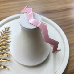 Tiara acetato zig zag re04 rosa