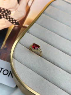 Anel coração cristal ANMN05 - Ruchelli Bijoux