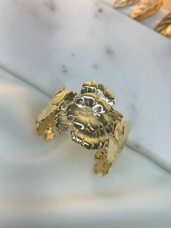 Bracelete dupla flor BRAMK06 na internet